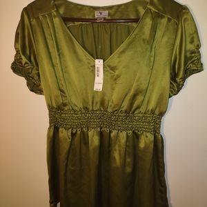 Worthington Green Salsa Woman's Blouse. Size:Extra Large